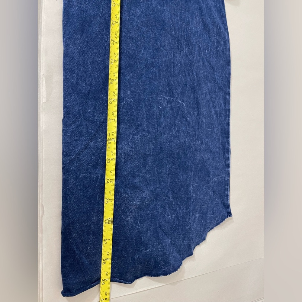 Frank & Eileen Lauren Polo Mini Shirt Dress S In Mineral Navy Worn Once Denim - Picture 12 of 13